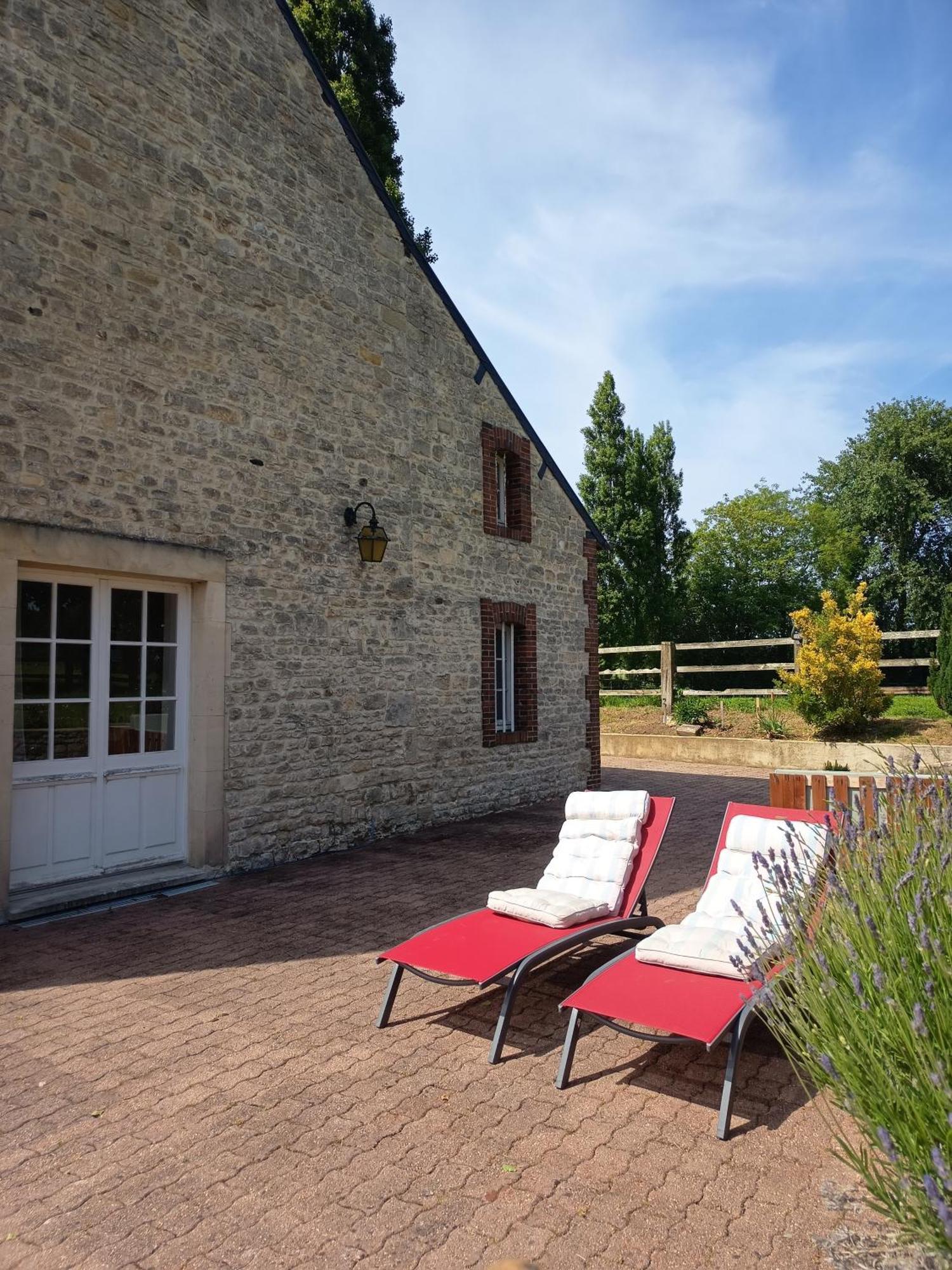 Maison De Charme Tour-en-Bessin Exterior foto